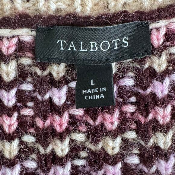Talbots Tweed Crewneck Cardigan - Picture 5 of 10